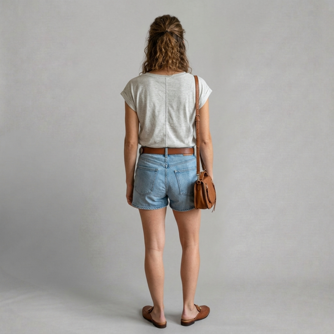 Lucie – T-shirt décontracté à col V
