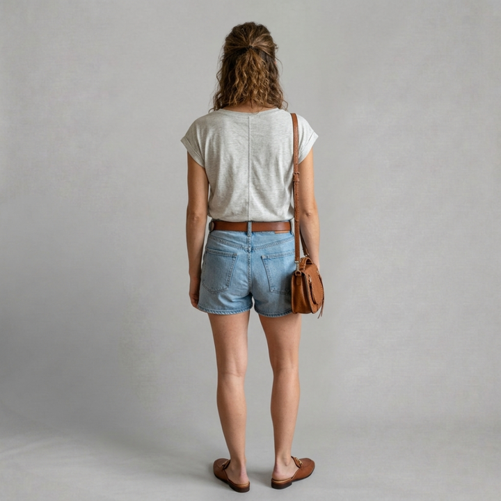 Lucie – T-shirt décontracté à col V