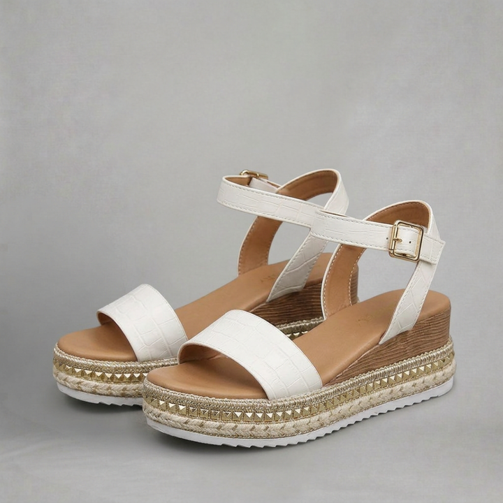 Sofia – Sandales compensées au style estival chic