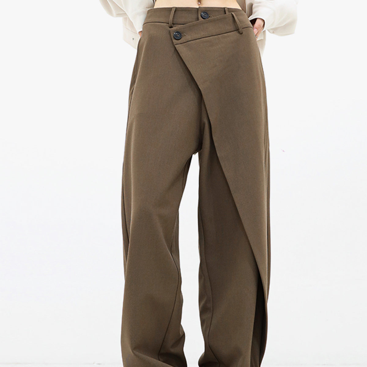 Fluvène | Pantalon Ample Femme à Coupe Fluide et Design Original, Élégant et Confortable au Quotidien